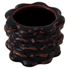 Small stoneware bowl in Budding style with a unique glaze by Axel Salto