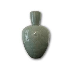 Einzigartige Vase aus Steingut mit grünlicher Seladon-Glasur von Per Weiss
