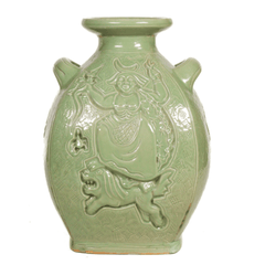 Riesige Bodenvase aus Steingut mit Seladon-Glasur von Bode Willumsen