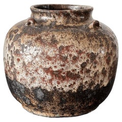 Einzigartige Vase aus Steingut mit mehrfarbiger Glasur von Gertrud Vasegaard
