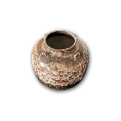Einzigartige Vase aus Steingut mit mehrfarbiger Glasur von Gertrud Vasegaard