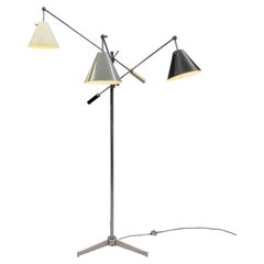Vintage Italian Triennale Three Arm Floor Lamp by Angelo Lelii for Arredoluce