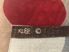 Paul Klee "Blue-Red" rug original design