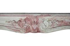 19th Century Terra Cotta Fireplace Mantel in the Style of Louis XV