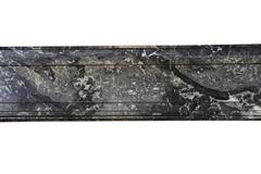 Fine European Original Antique Fireplace Surround in Grey Marble
