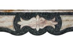20th Century Art Deco Fireplace Mantel in Belgian Marble