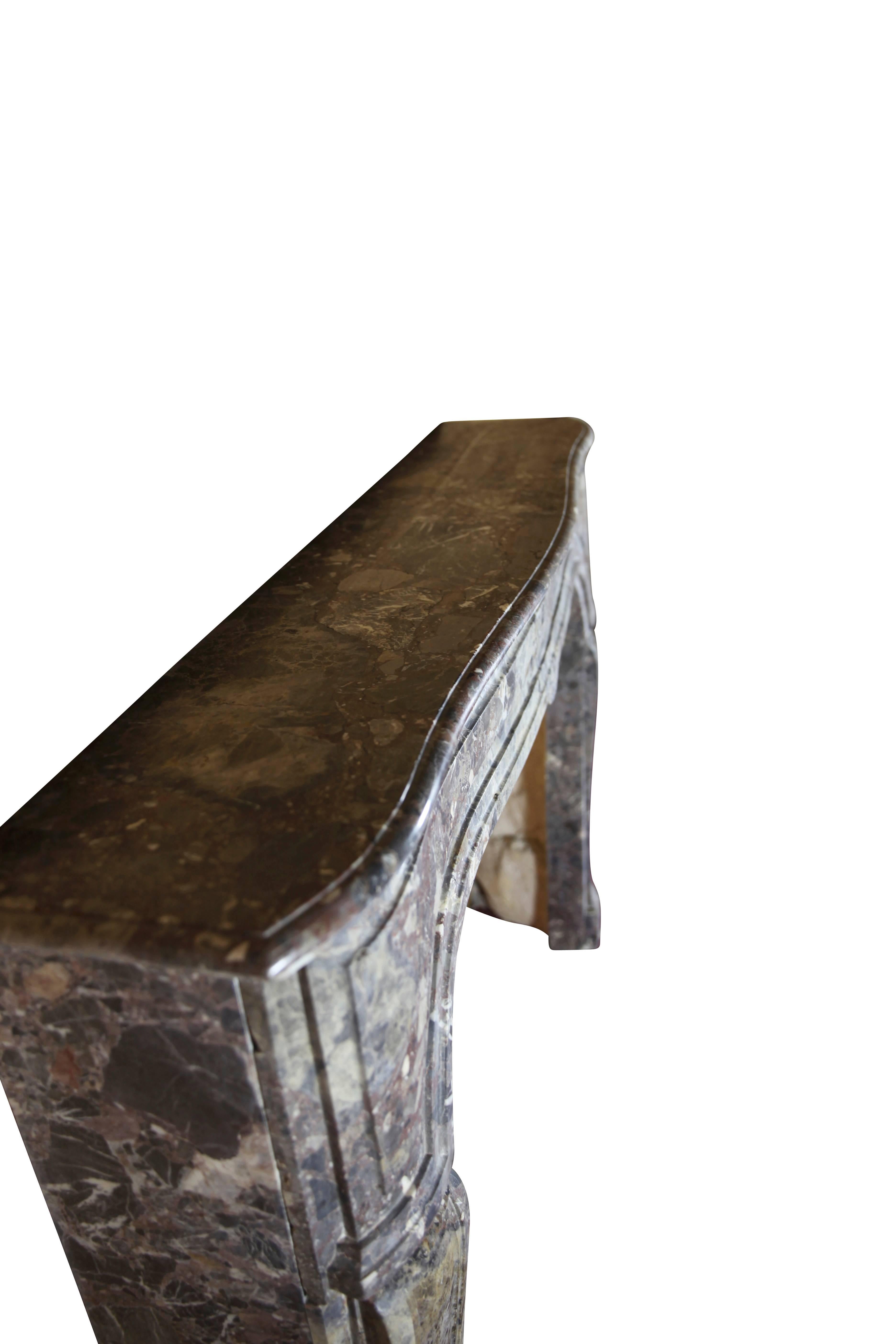 Petite and Fine European Antique Fireplace Surround for Timeless Interior For Sale 1