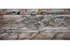 19th Century Louis XVI Style Marble Original Antique Fireplace Mantel