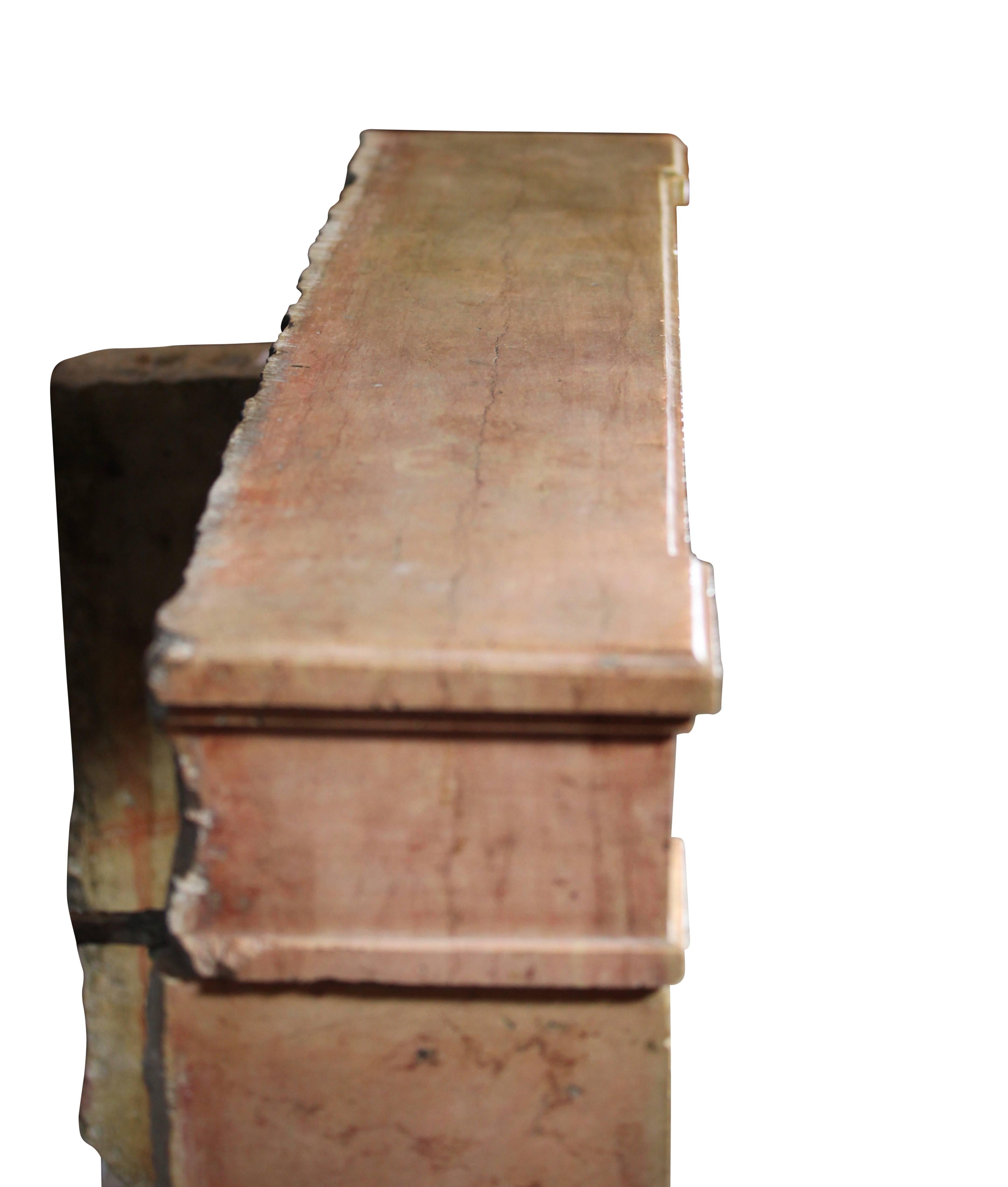 18th Century Original Antique Fireplace Mantel In Excellent Condition For Sale In Beervelde, BE