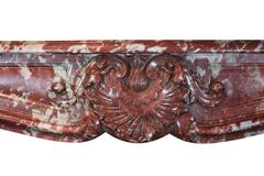 18th Century Original Antique French Marble Fireplace Mantle