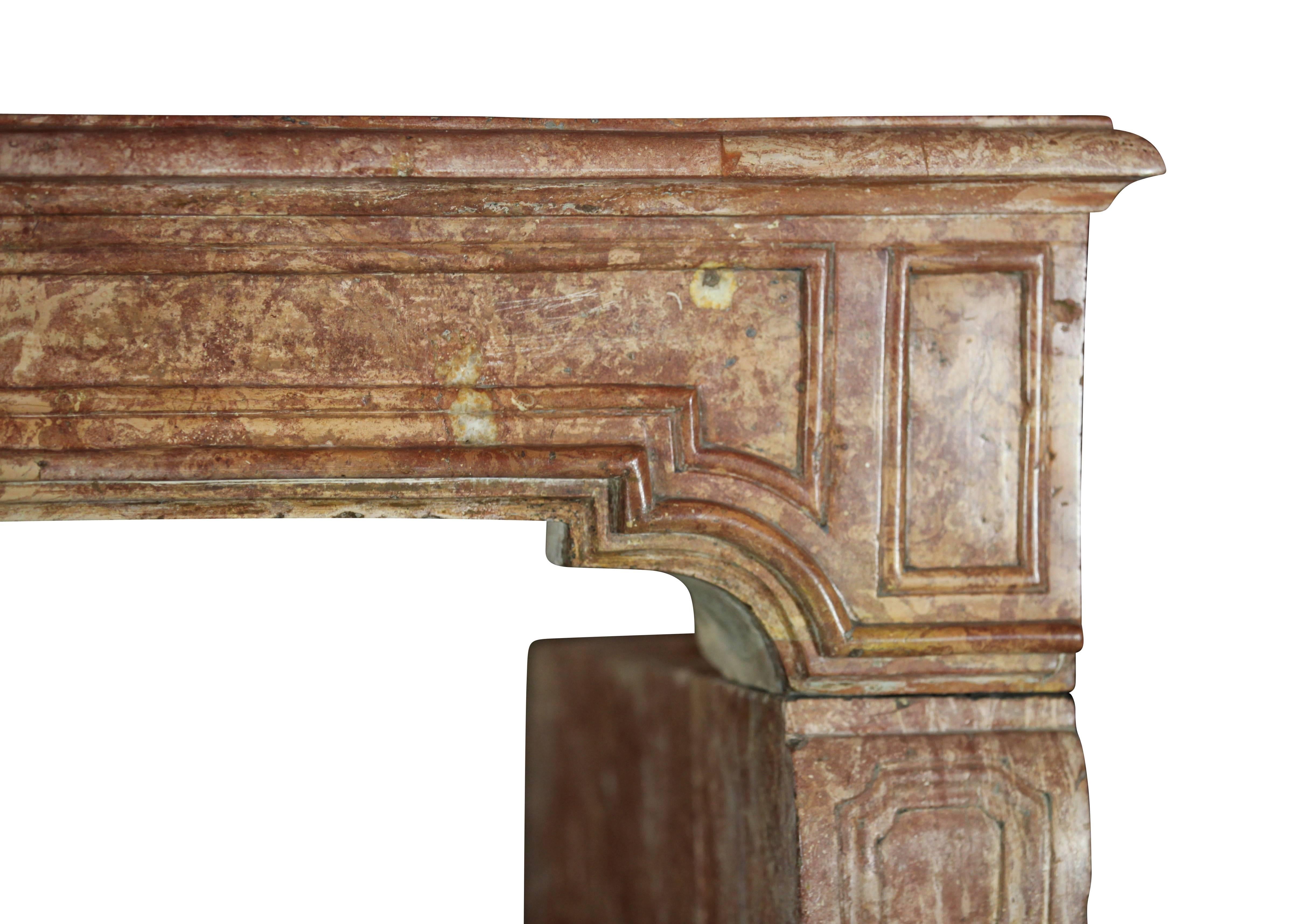 18th Century Original Antique Fireplace Mantel In Distressed Condition For Sale In Beervelde, BE