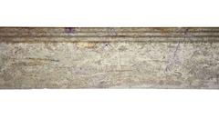 Rustikale, rustikale, antike französische Kaminsims aus Kalkstein