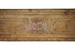 18th Century Original Antique French Country Fireplace Mantel