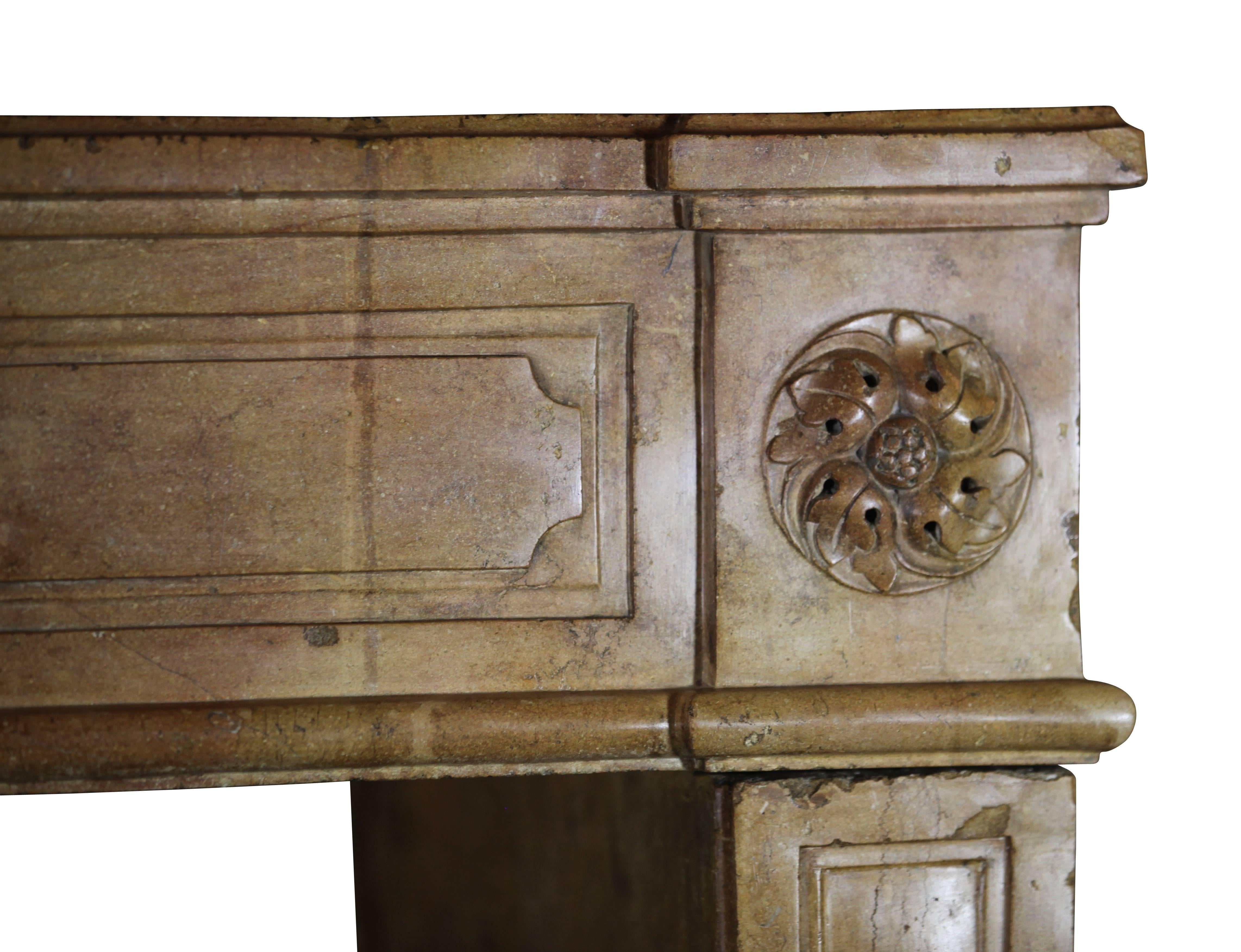 Caminetto originale del 18° secolo Antique French Country In condizioni ottime in vendita a Beervelde, BE