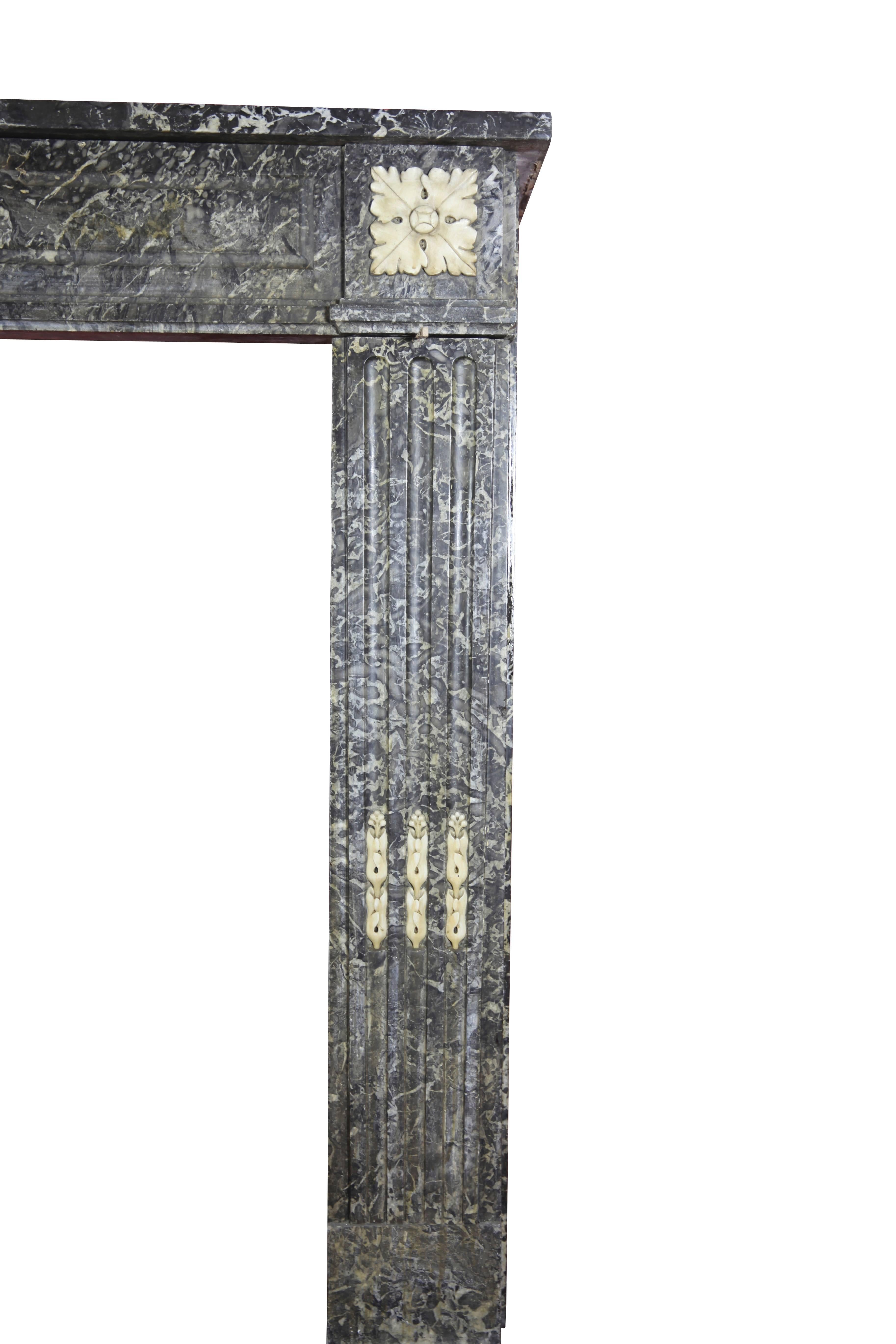 18th Century Original Antique Fireplace Mantel in Marble For Sale at ...