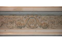 18. Jahrhundert Statuary Weißer Marmor Kamin Mantel
