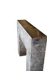 Art Deco Fireplace Surround in Polished Belgian Marble, Early 1900s