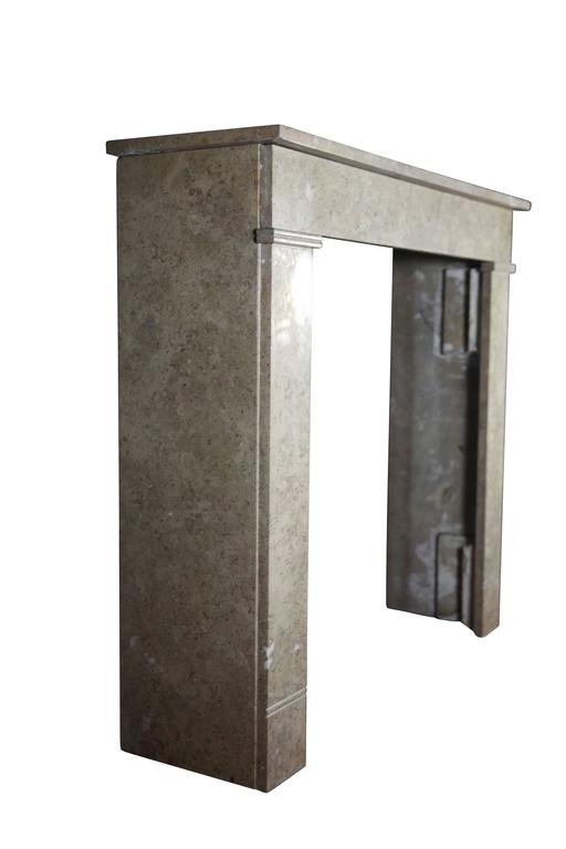 19th Century Original Antique French Fireplace Surround In Marble Louis Philippe 19th Century Original Antique French Fireplace Surround In Marble For