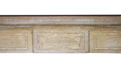 18th Century Limestone Antique Fireplace Mantle