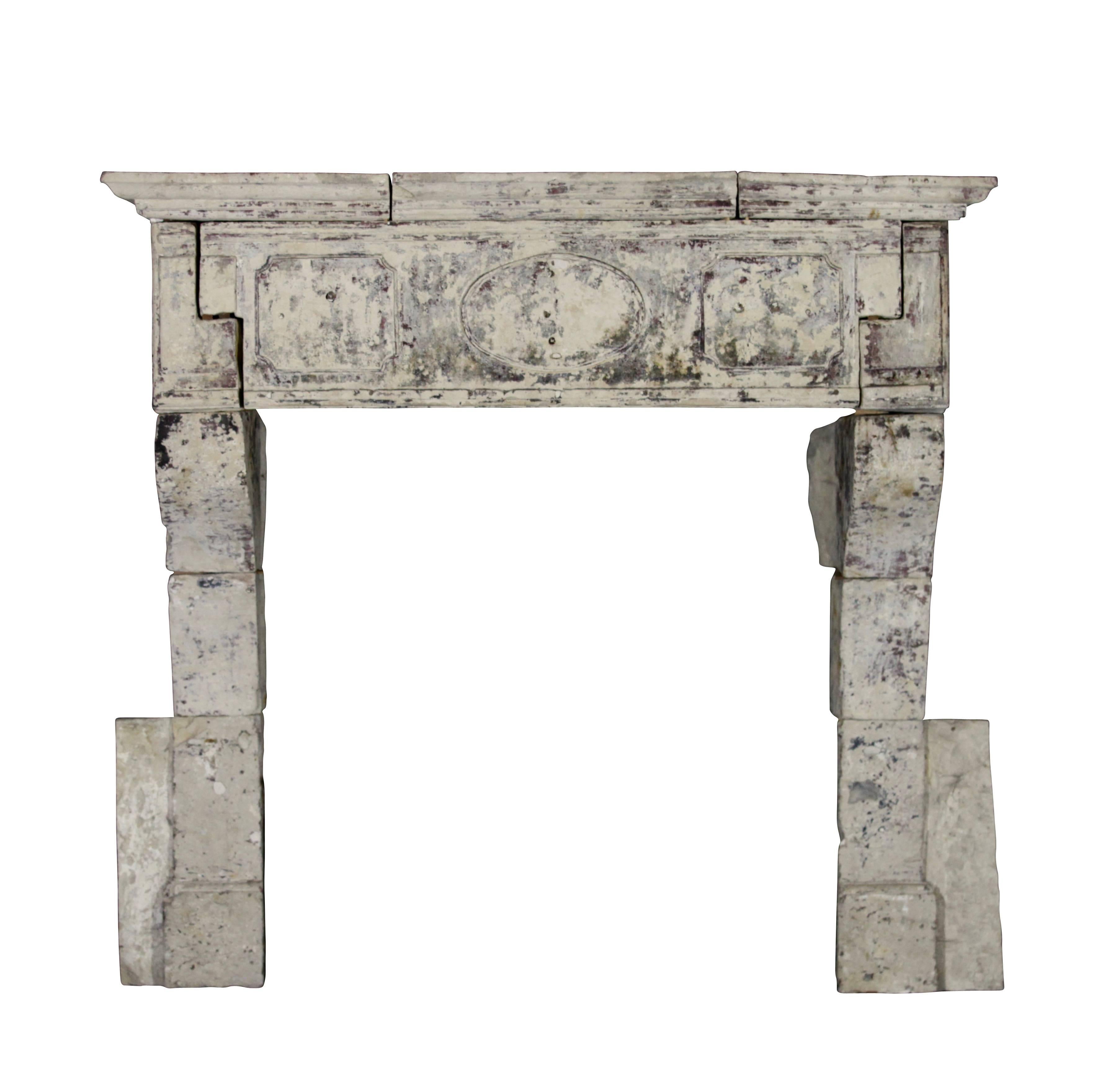 17th Century Original Antique Fireplace Mantel For Sale