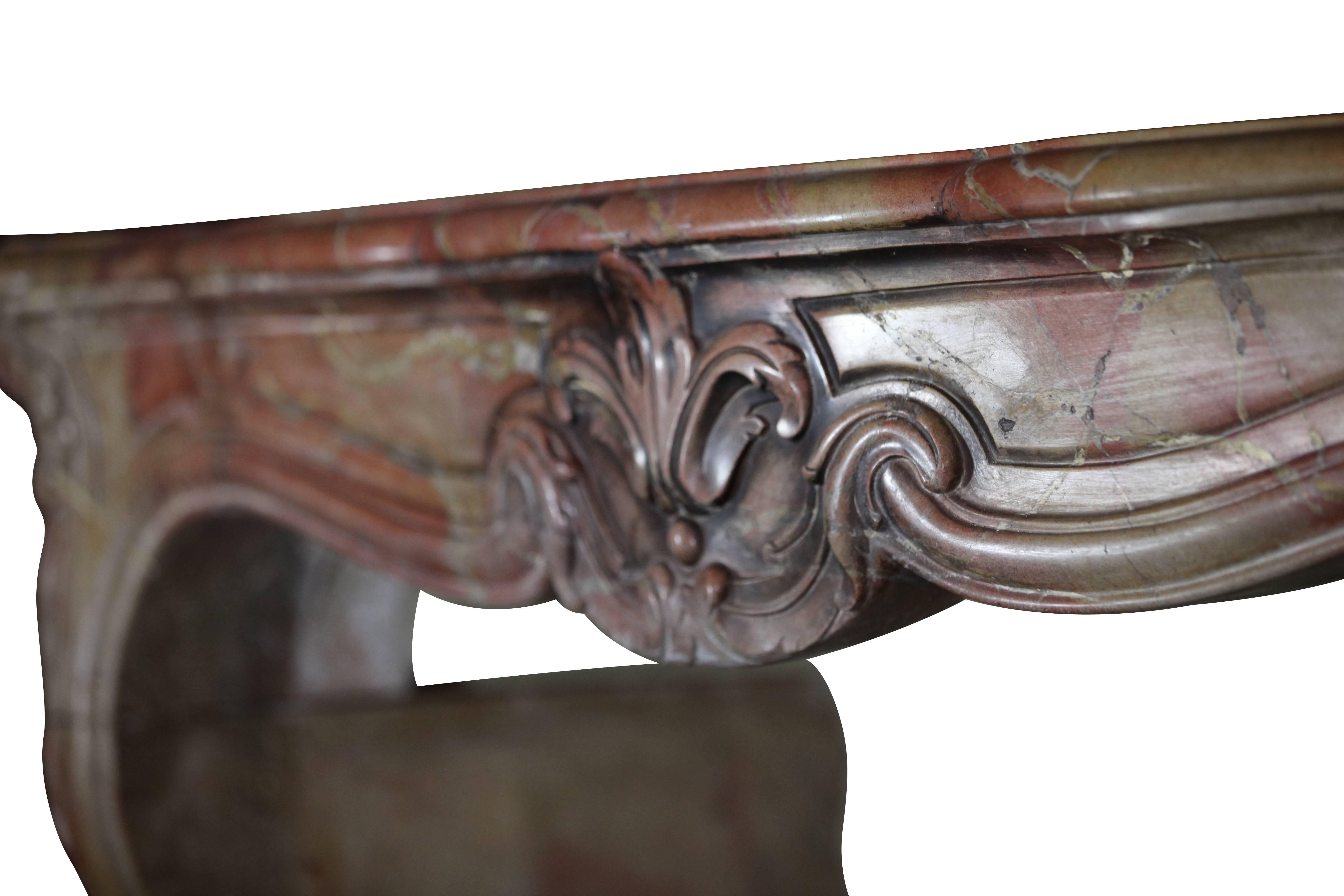 Régence 18th Century French Country and Antique Fireplace Mantle For Sale