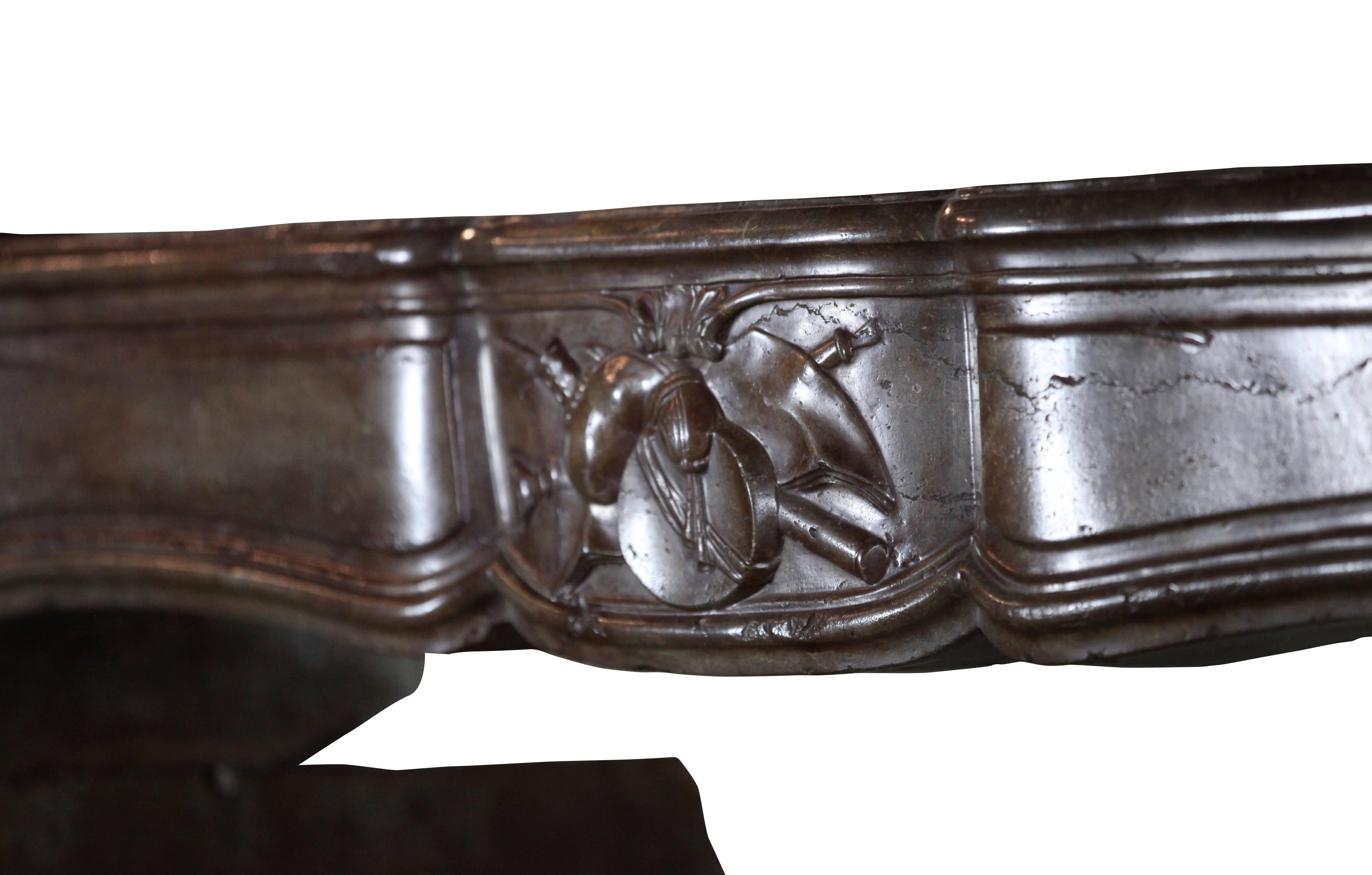 French 18th Century Antique Fireplace Mantel For Sale