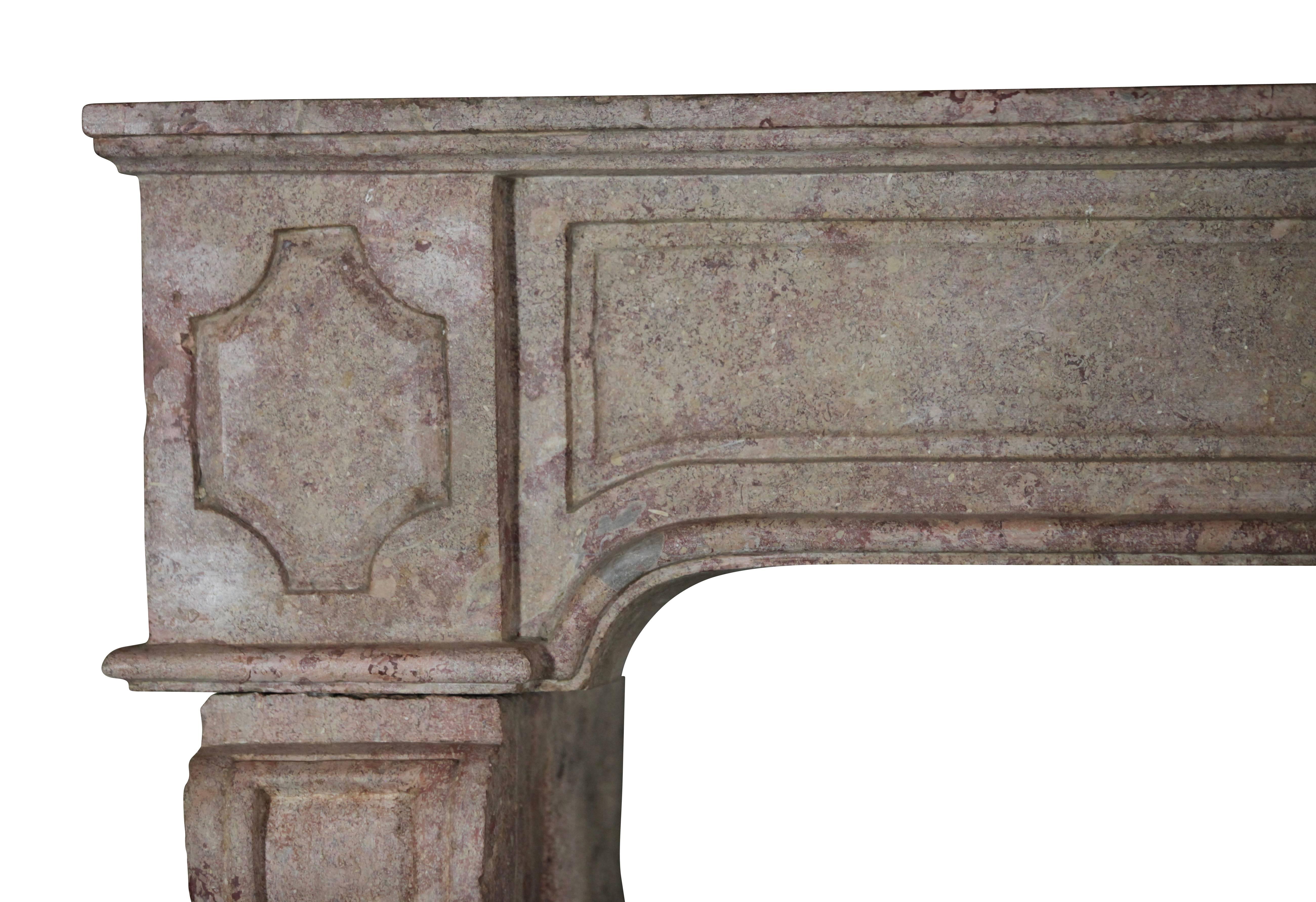 Marble 18th Century Antique Fireplace Mantel For Sale