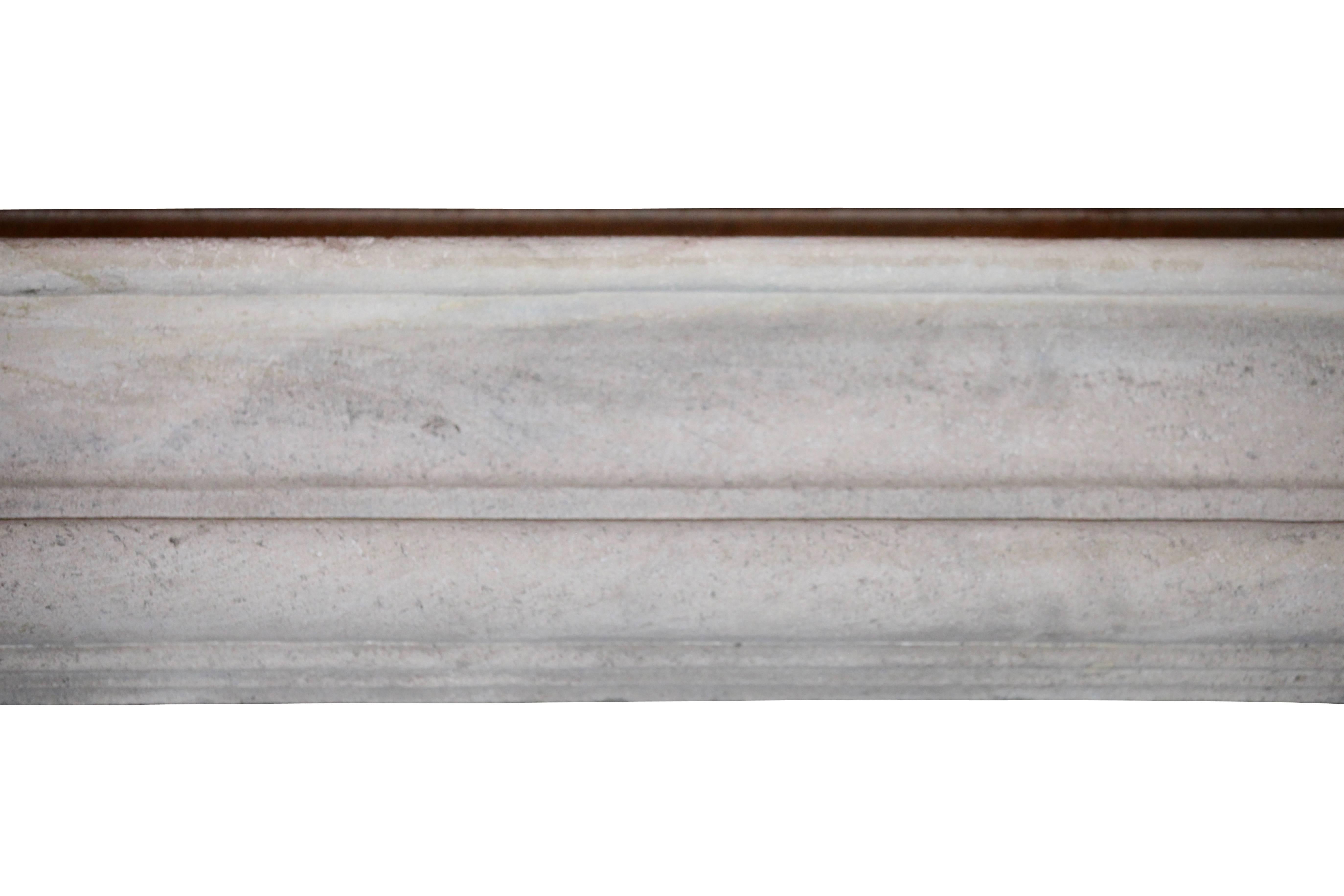 French country and naive limestone fireplace surround with remains of the original patina.
Measures:
131 cm EW 51.57".
125 cm EH 49.21".
100 cm IW 39.37".
101 cm IH 39.76".
22 cm S 8.66".
46 cm L 18.11".
340