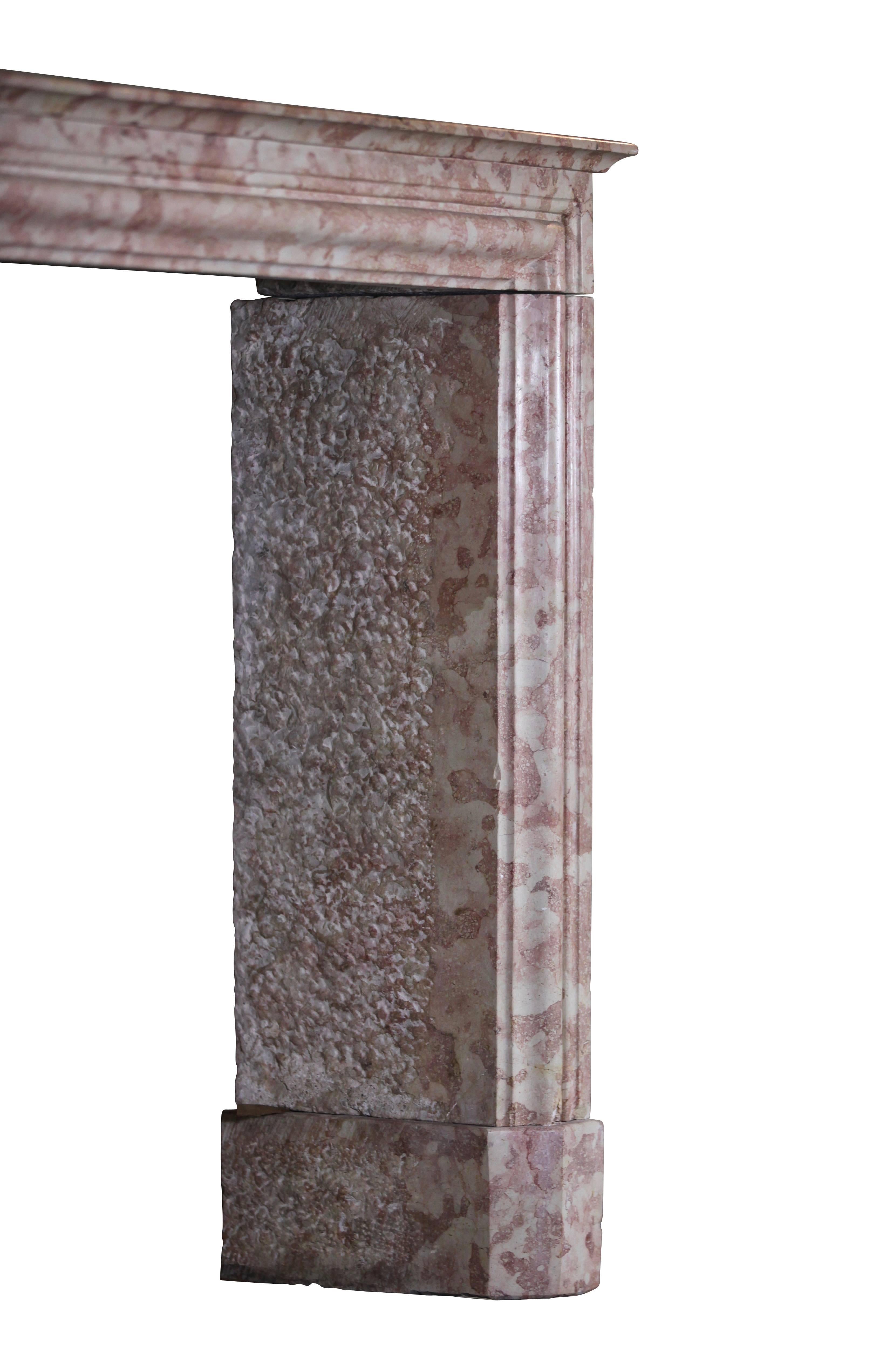 19th Century Original Antique Fireplace Surround in Marble For Sale 5