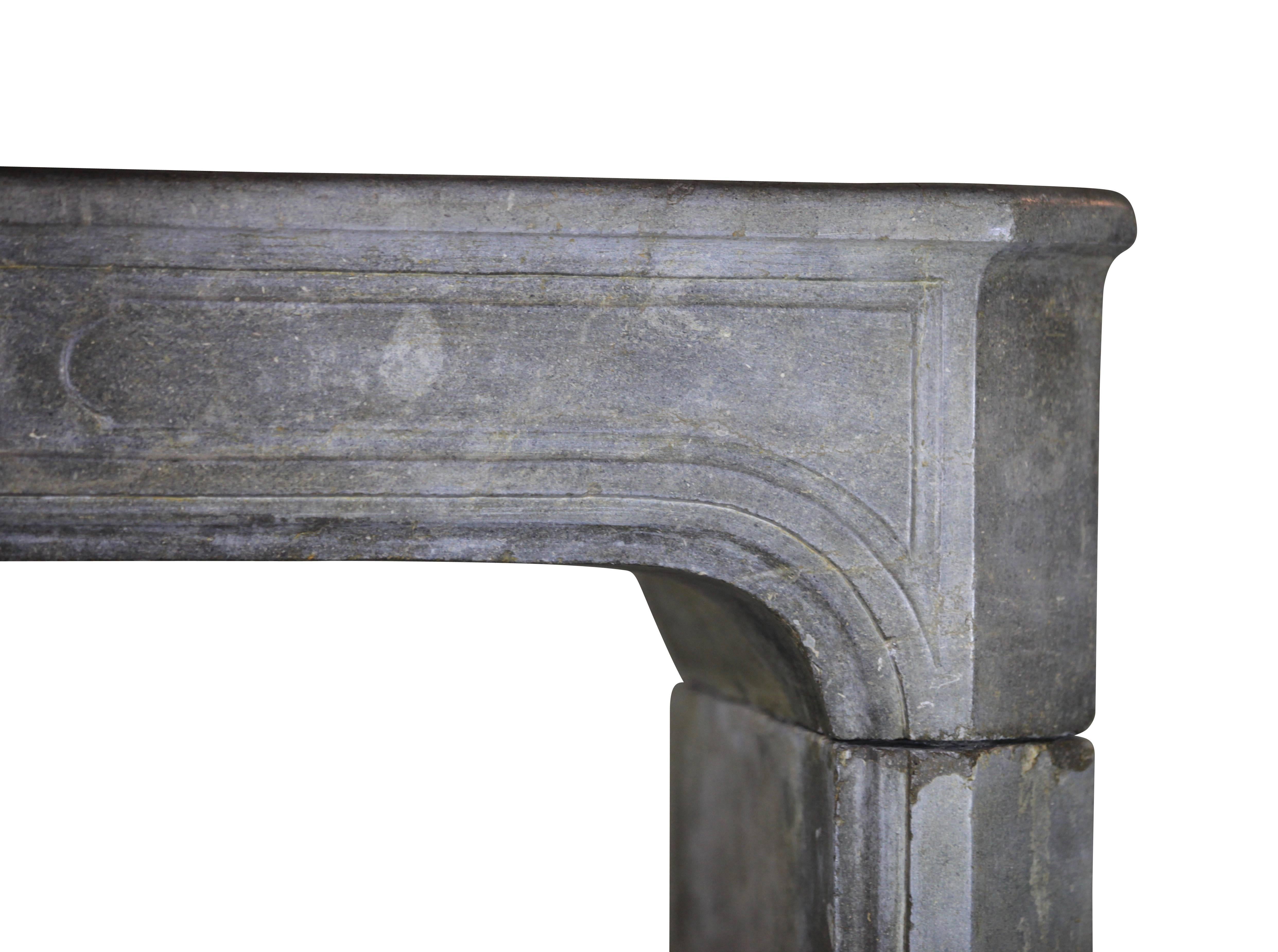 French 18th Century Country Bicolor Original Antique Fireplace Mantle For Sale