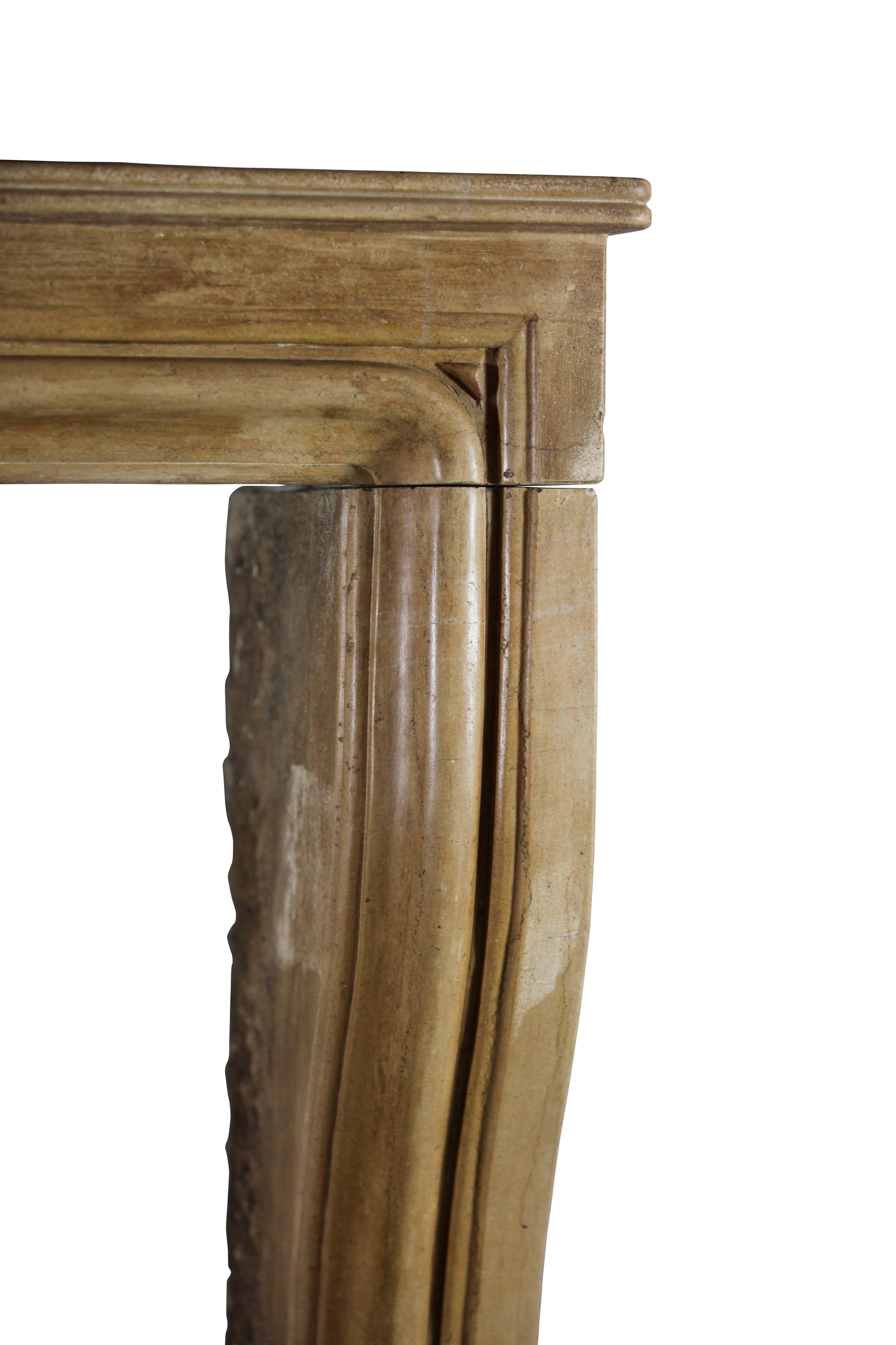 French 19th Century Burgundy Honey Color Antique Fireplace Mantel For Sale
