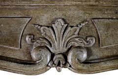 18th Century Original Antique Fireplace Mantel in Hard Stone
