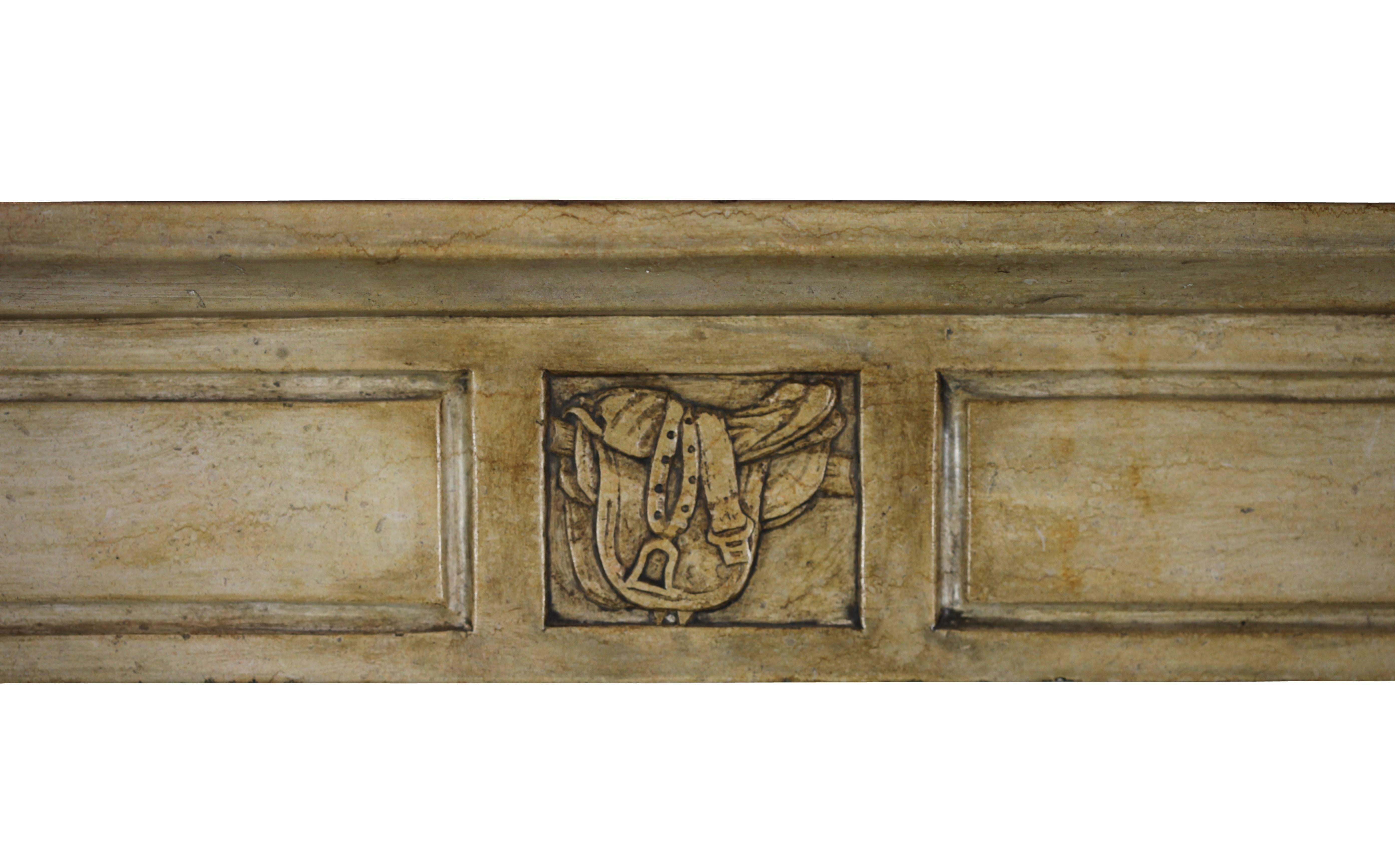 Directoire 19th Century Original Antique Country Fireplace Mantel For Sale