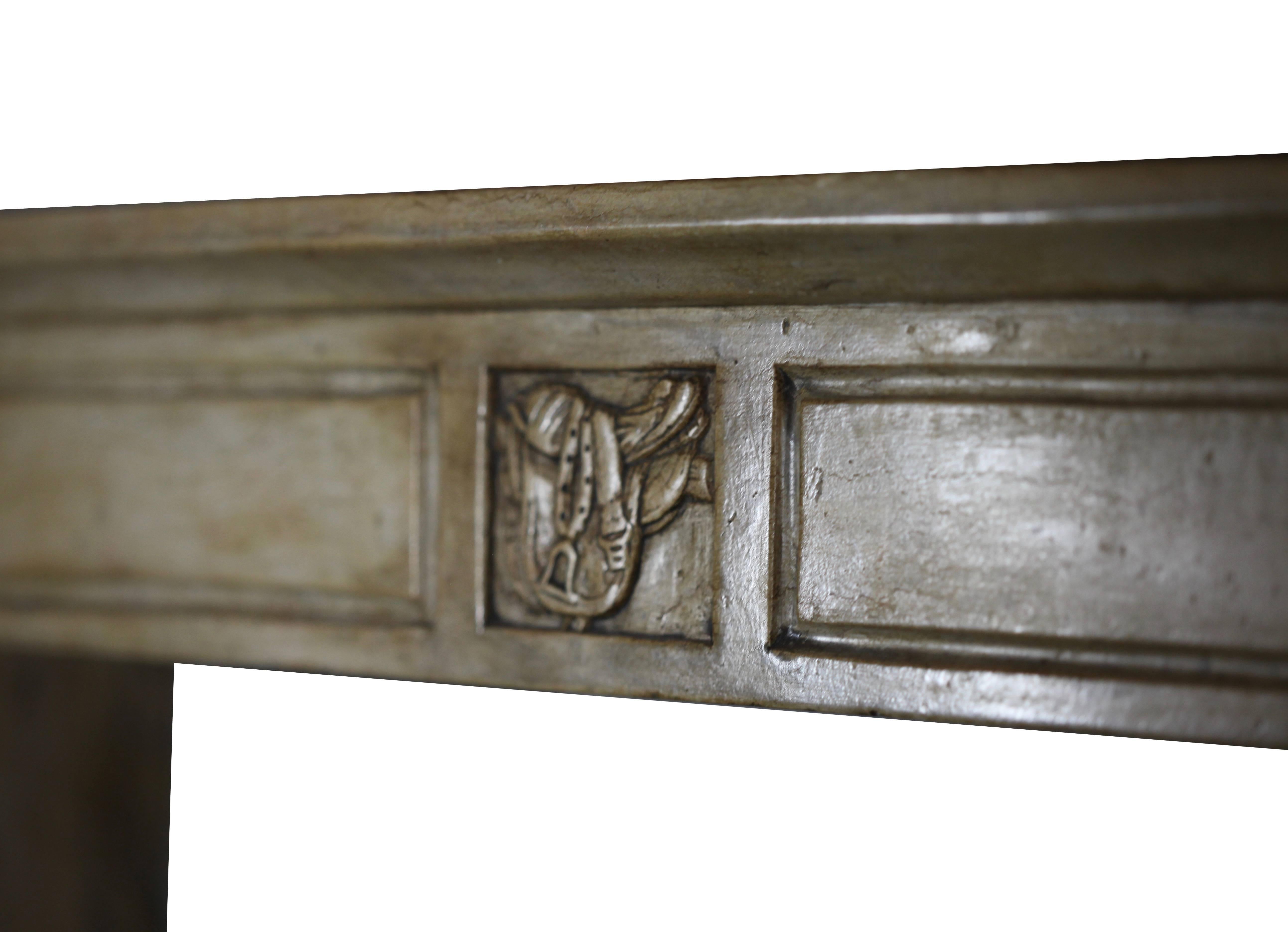 French 19th Century Original Antique Country Fireplace Mantel For Sale