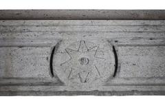18th Century Blue Stone Classic Rustic Antique Fireplace Mantel