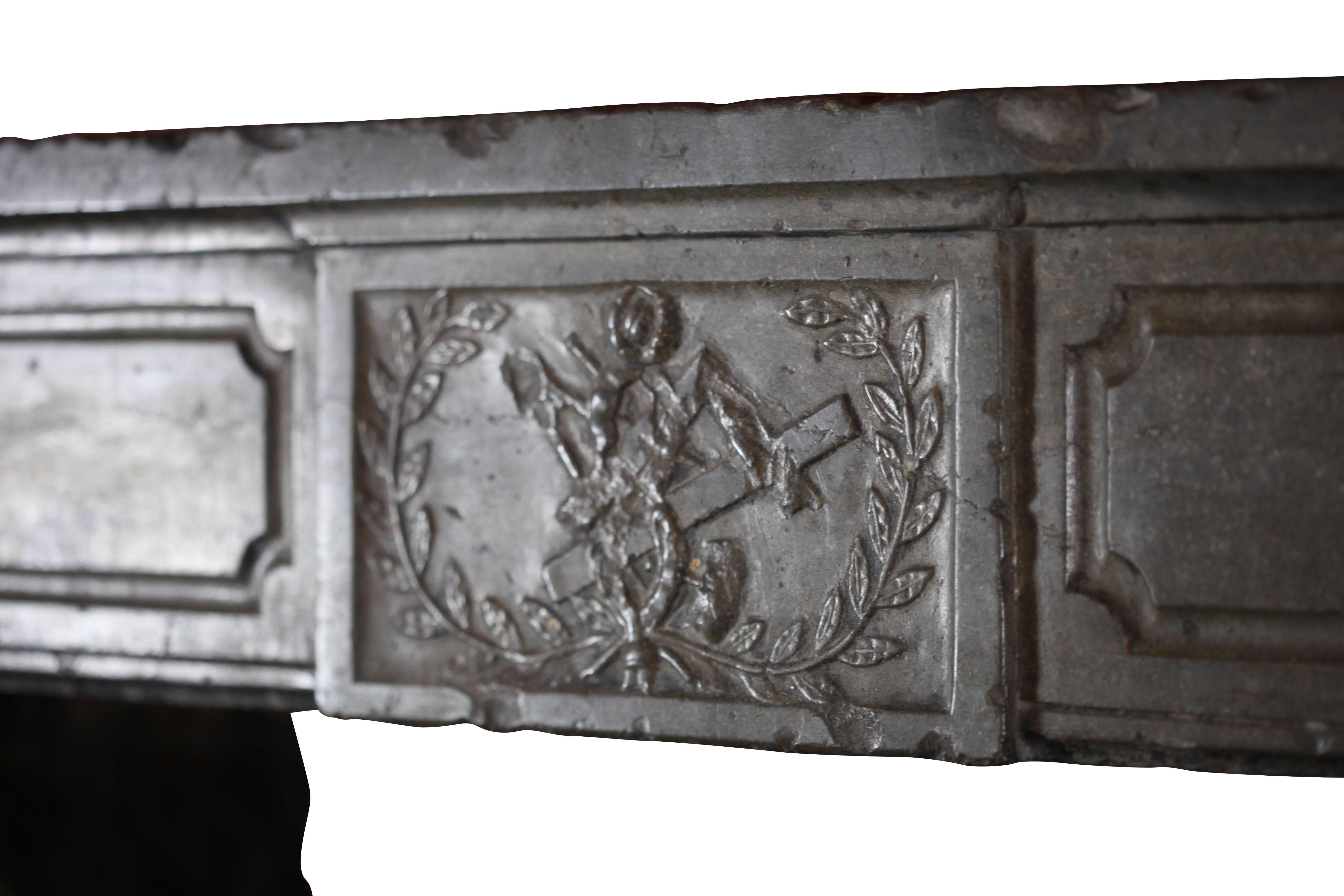 French 18th Century Original Antique Fireplace Mantel For Sale