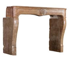 18th Century Burgundy Hardstone Antique Fireplace Mantel