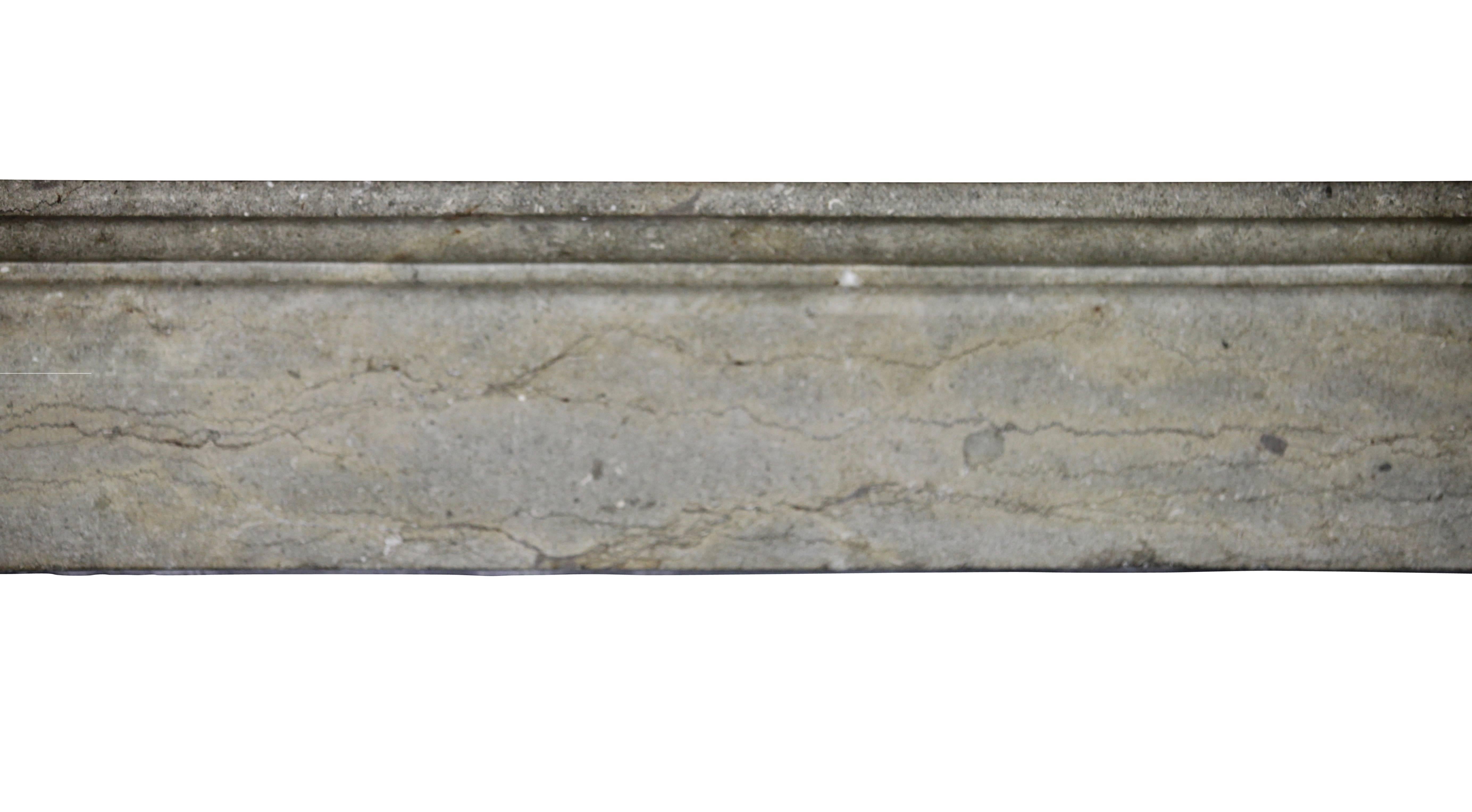 This original antique fireplace mantel with straight lines in a grey hard stone is a perfect fit for modern or contemporary interior design.
Some fossils are showing in the stone.
Measures:
134 cm EW 52,75