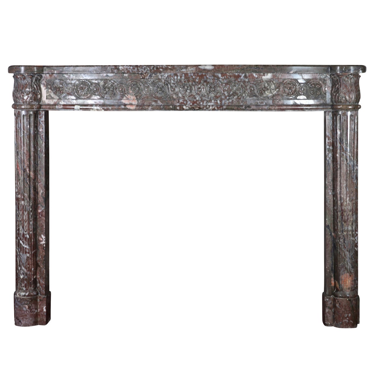 18th Century Fine Antique French Fireplace Mantel from the Louis XVI Period