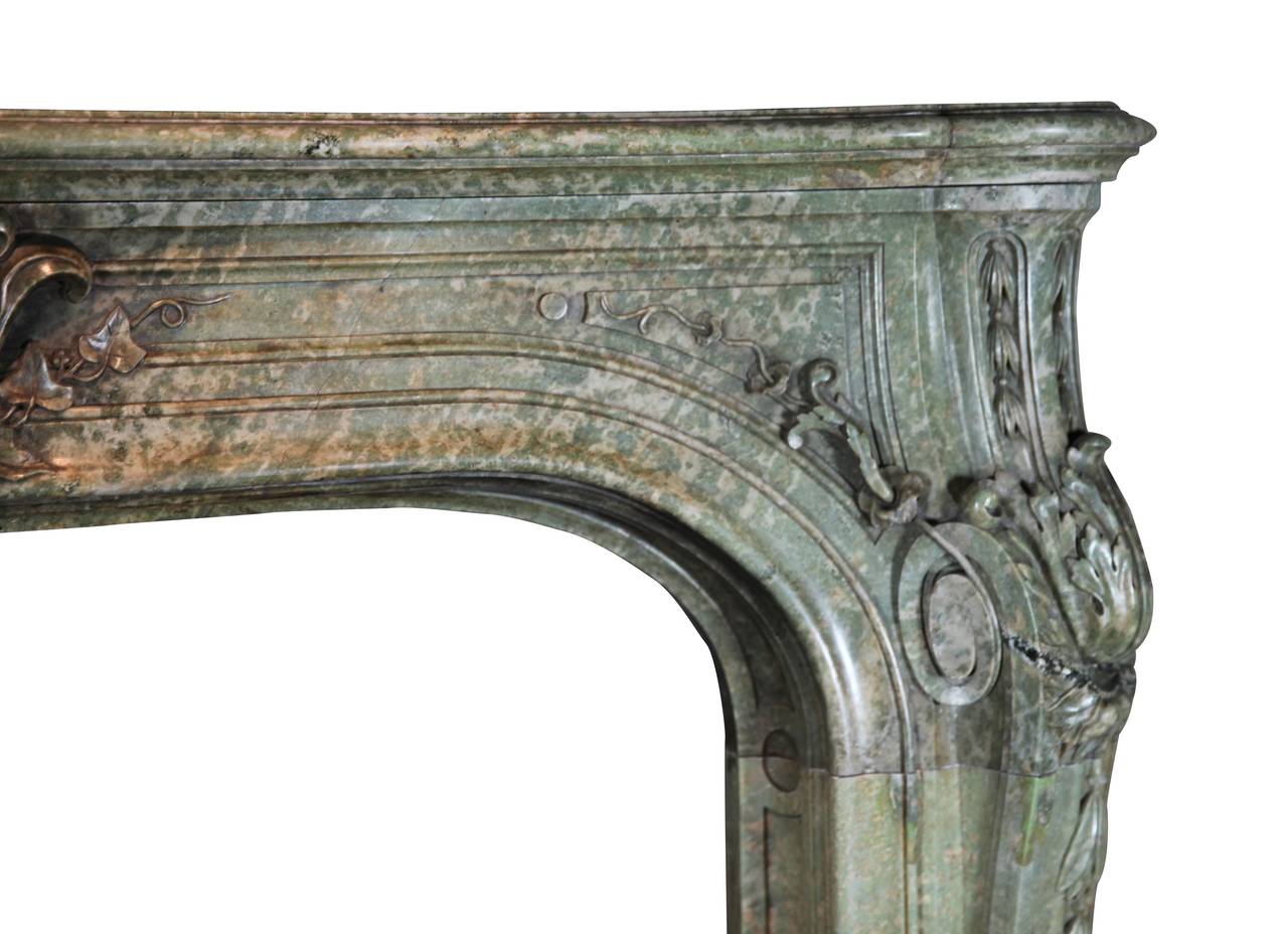 19th Century French Rococo Revival Period of the Third Republic in Green Marble 3