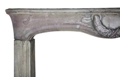 18th Century French Country Vintage Fireplace in Grez Stone with Patina