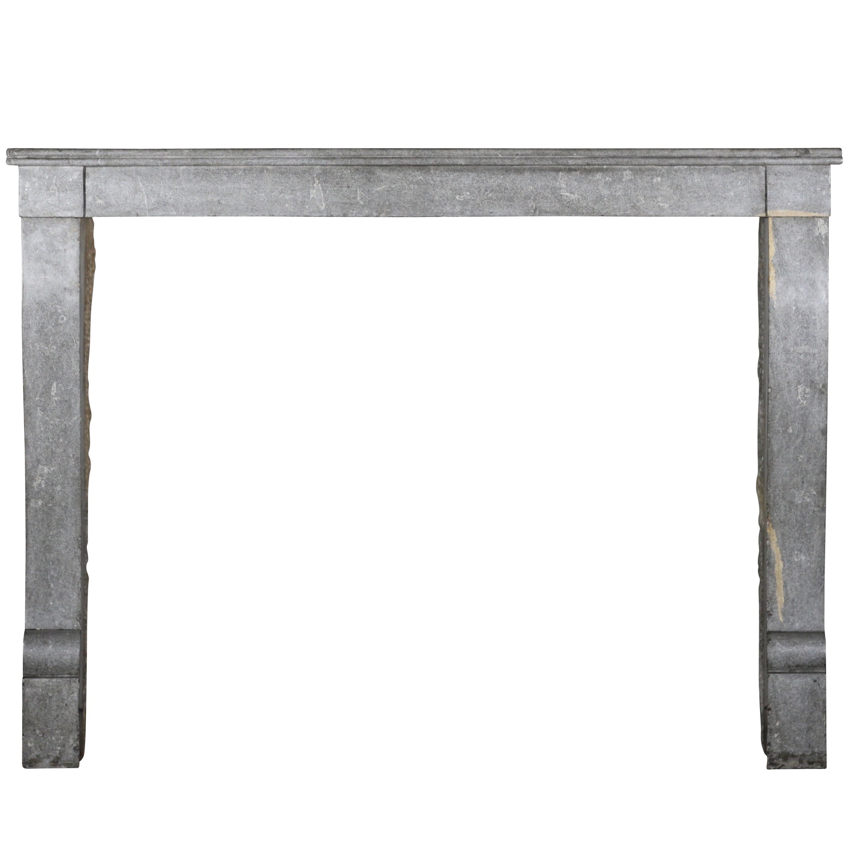 19th Century Burgundy Hard stone Louis Philippe period Antique Fireplace Mantel For Sale