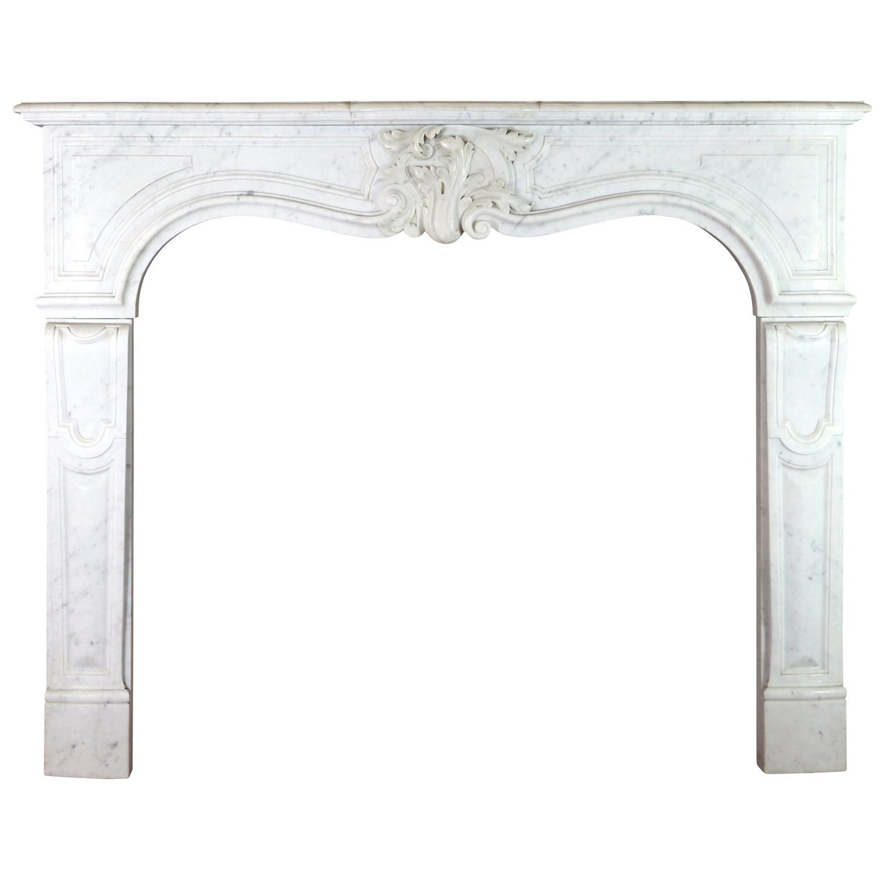 19. Jahrhundert Regency-Stil weißer Carrara-Marmor antiken Kamin Surround