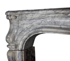18th Century Fine European Vintage Marble Hard Stone Antique Fireplace Mantel