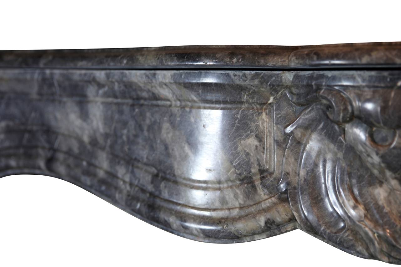 18th Century Grey Marble Fine Antique Regency Fireplace Surround 1