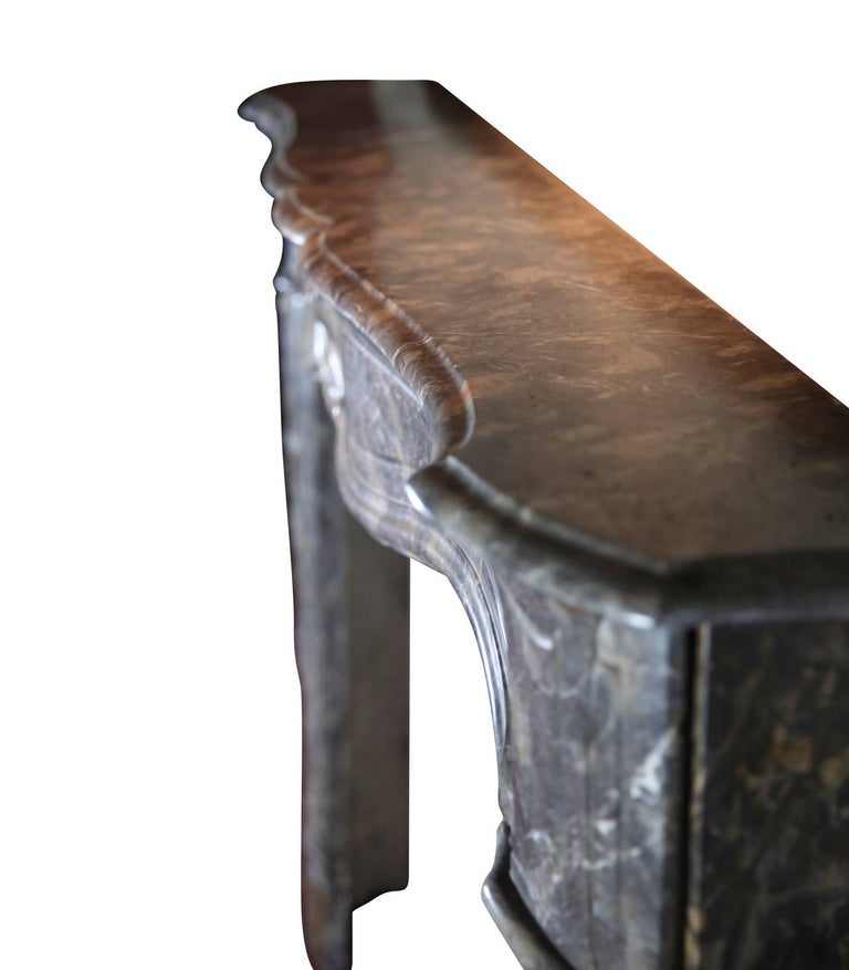 18th Century Grey Marble Fine Antique Regency Fireplace Surround
