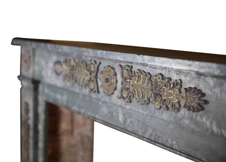 18th Century Fine Fireplace Mantel With Bespoke Brass Bijouterie