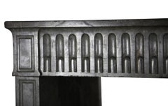 18th Century Fine European Vintage Bicolor Stone Wide Fireplace Mantle