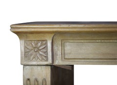 19th Century Fine French Honey Color Stone Antique Fireplace Mantle