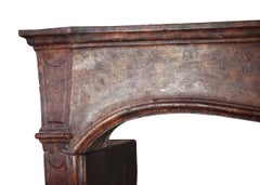 Elegant 18th Century Classic Fine French Limestone Antique Fireplace Mantle